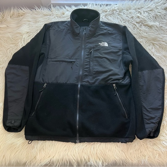 North Face Denali Jacket Mens Medium Black Polartec Fleece Full Zip Outdoor L - Picture 1 of 11
